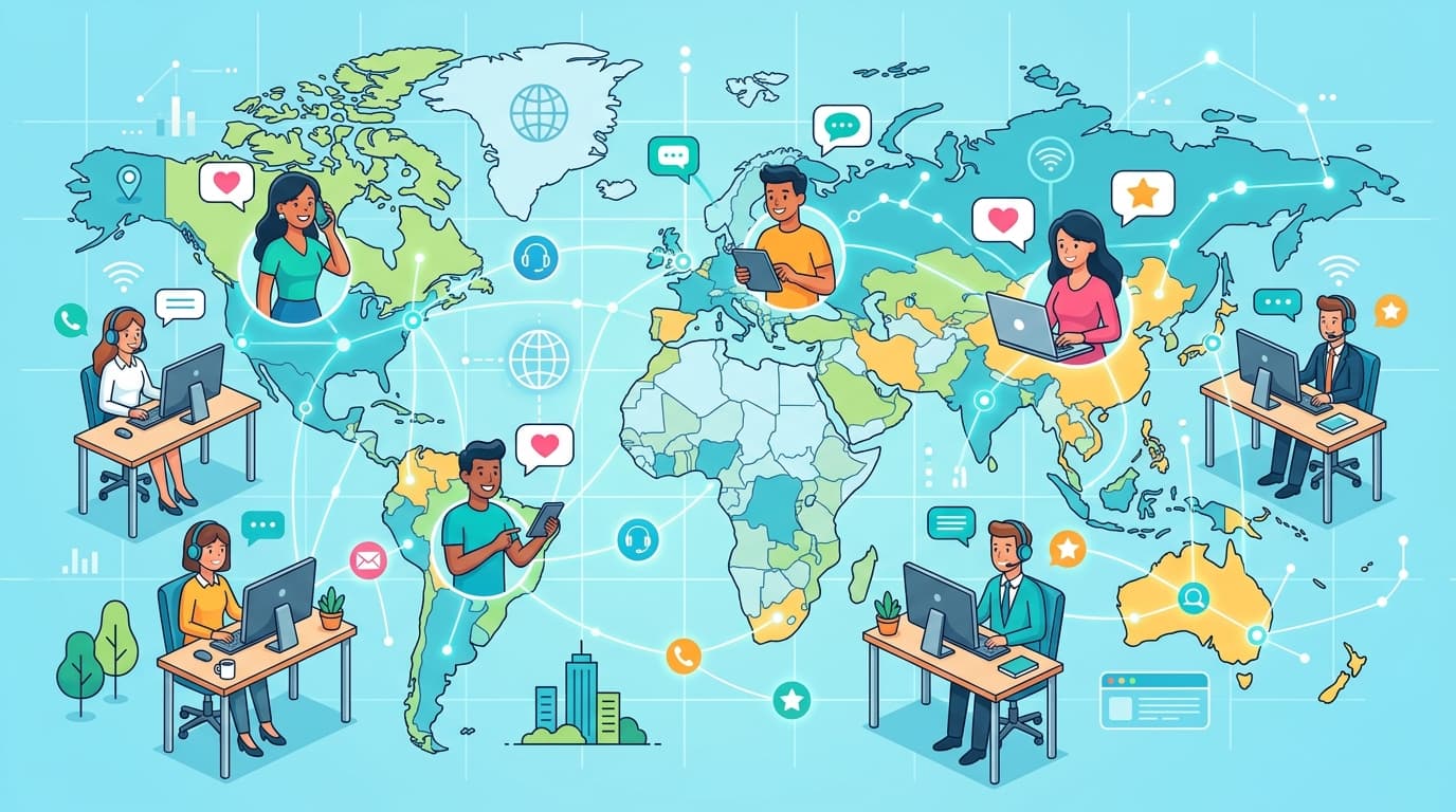 Worldwide Map Service background
